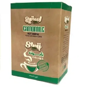 خرید پودر نوشیدنی بابونه و پودر نبات ساشه ای استریج یزد -150 گرم