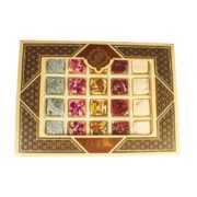 خرید مسقطی ترکیبی کادویی طرح خاتم ترنج لارستان - 430 گرم